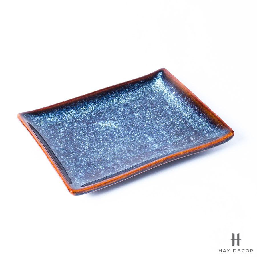 Đĩa 12x15 men Biển Xanh